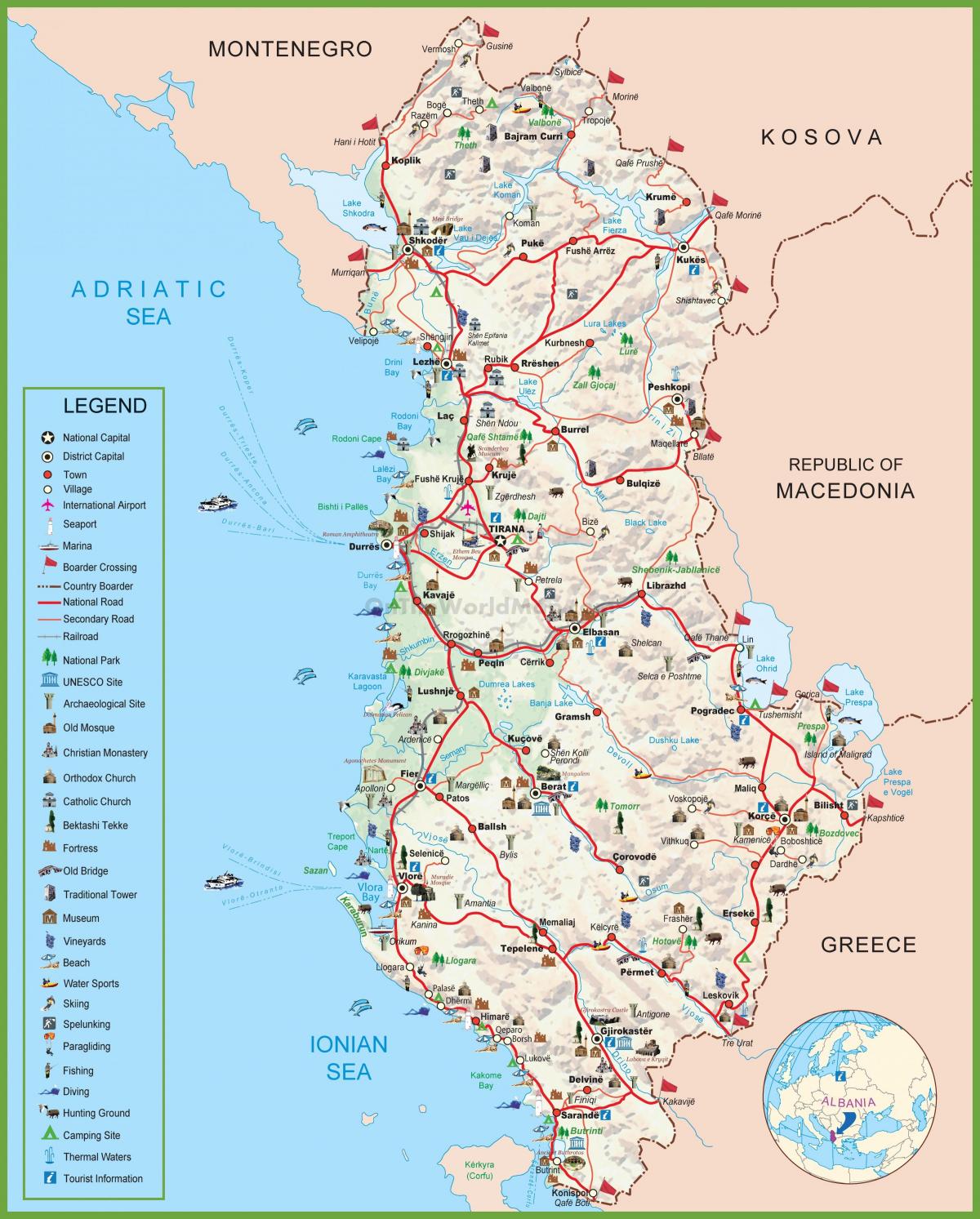 Albania Map